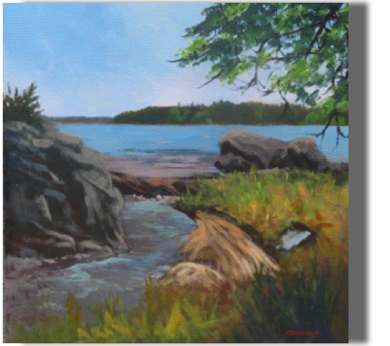 Visit to a Small Island
20x20 - $450 - Gallery
Witch Island, South Bristol, ME
Exploring a special place by boat